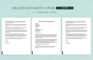 Health And Safety Cover Letter