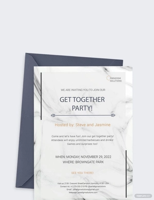 Get Together Invitation Template