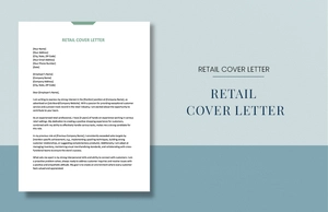 Retail Cover Letter