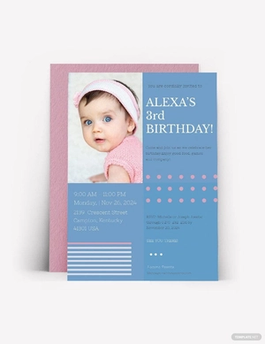Kids Birthday Invitation Template