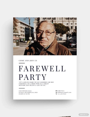 Farewell Flyer Template