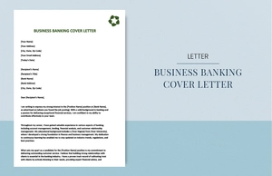 Business banking cover letter