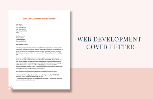 Web Development Cover Letter