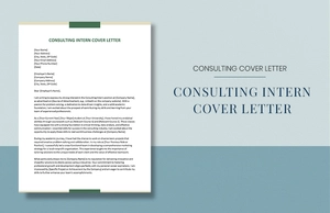 Consulting Intern Cover Letter