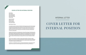 Cover Letter For Internal Position