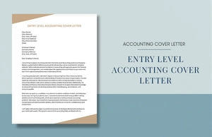 Entry Level Accounting Cover Letter