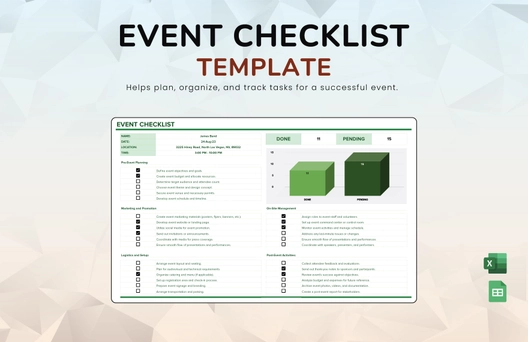 Event Checklist Template