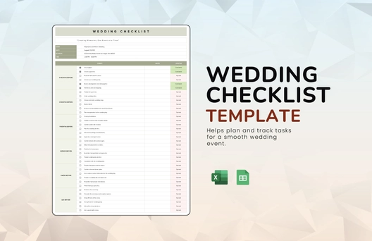 Wedding Checklist Template