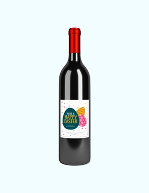 Easter Wine Label Template