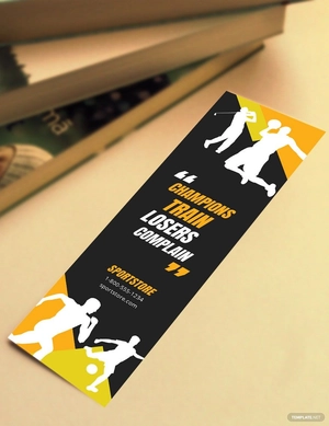 Sport Bookmark Template