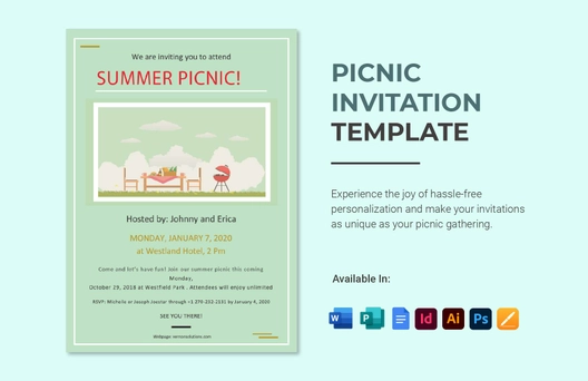 Picnic Invitation Template