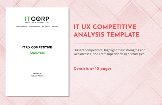 IT UX Competitive Analysis Template