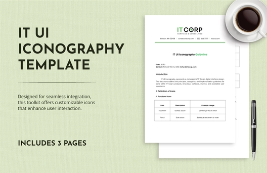IT UI Iconography Guideline Template