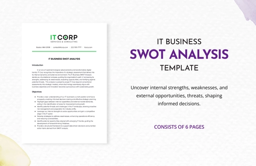 IT Business SWOT Analysis Template