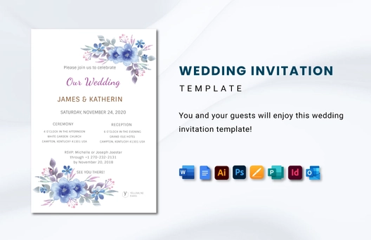 Wedding Invitation Card Template