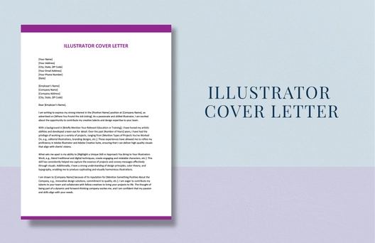 Illustrator Cover Letter