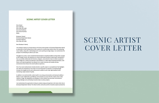 Scenic Artist Cover Letter