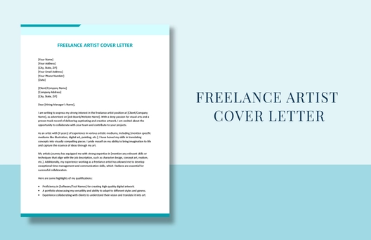 Freelance Artist Cover Letter
