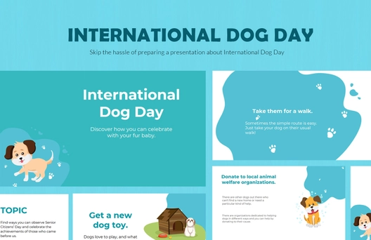 International Dog Day Presentation Template