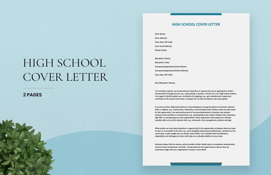 High School Cover Letter