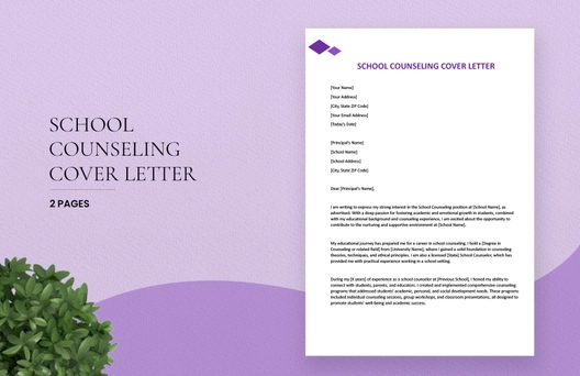 School Counseling Cover Letter