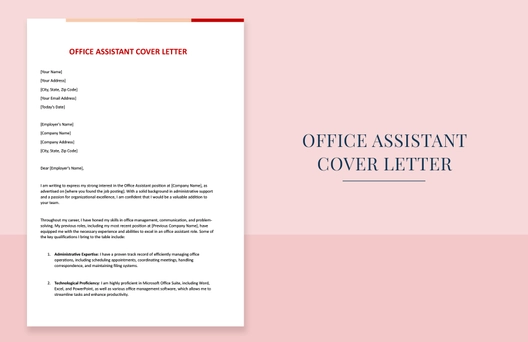 Office Assistant Cover Letter