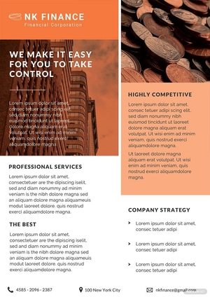 Financial Planners Datasheet Template