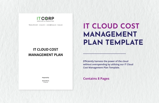 IT Cloud Cost Management Plan Template