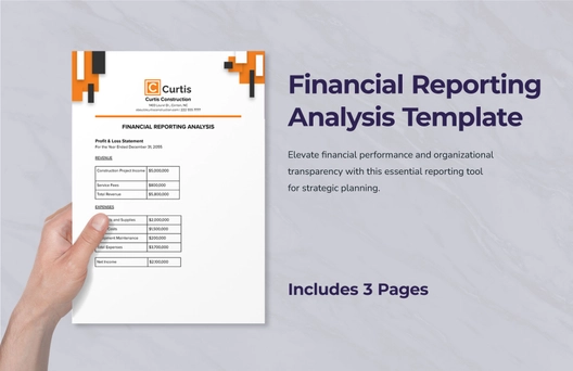 Financial Reporting Analysis Template