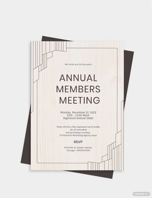 Annual Meeting Invitation Template