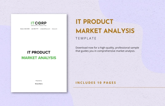 IT Product Market Analysis Template