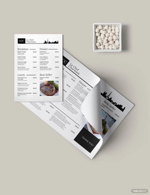 French Menu Template French Menu Template