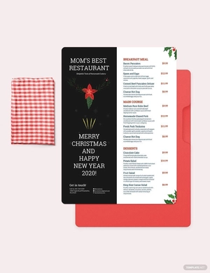 Holiday Menu Template