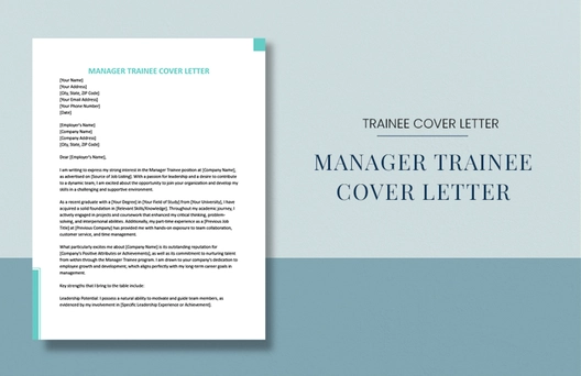 Manager Trainee Cover Letter