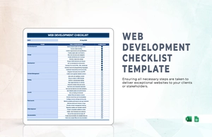 Web Development Checklist Template