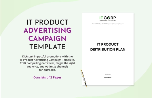 IT Product Advertising Campaign Template IT Product Advertising Campaign Template