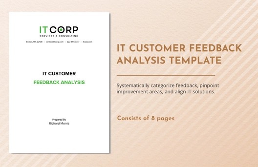 IT Customer Feedback Analysis Template