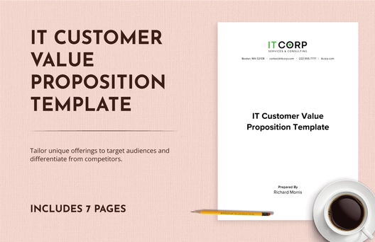 IT Customer Value Proposition Template IT Customer Value Proposition Template