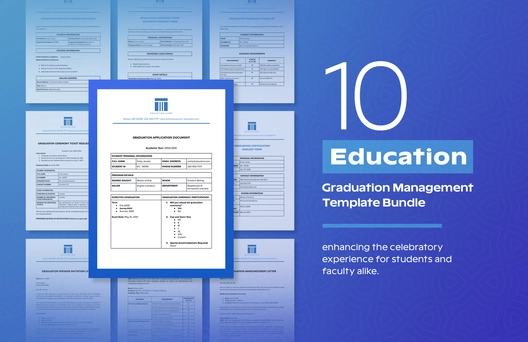 10 Education Graduation Management Template Bundle