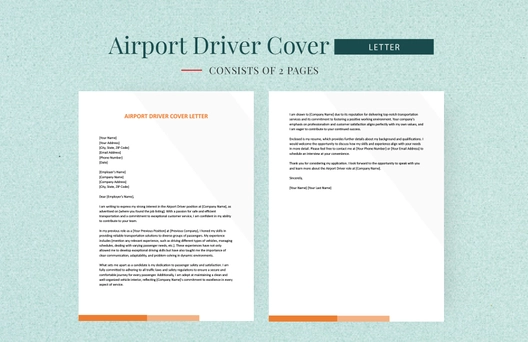 Airport Driver Cover Letter