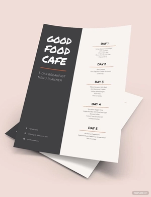 Creative Menu Planner Template