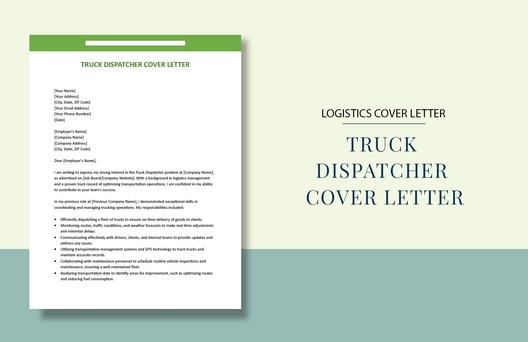 Truck Dispatcher Cover Letter