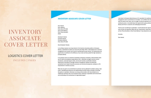 Inventory Associate Cover Letter