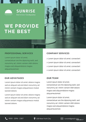 Service Datasheet Template