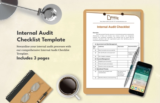 Internal Audit Checklist Template Internal Audit Checklist Template