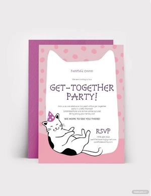 Kitty Party Invitation Card Template