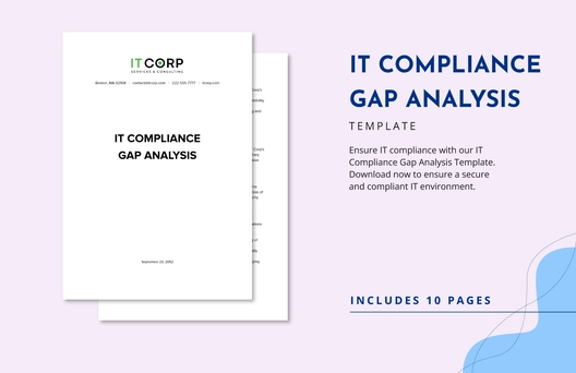 IT Compliance Gap Analysis Template