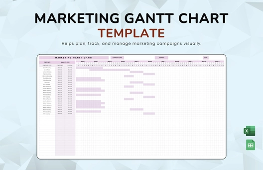 Marketing Gantt Chart Template