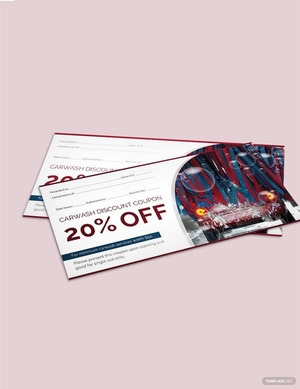 Car Wash Discount Voucher Template