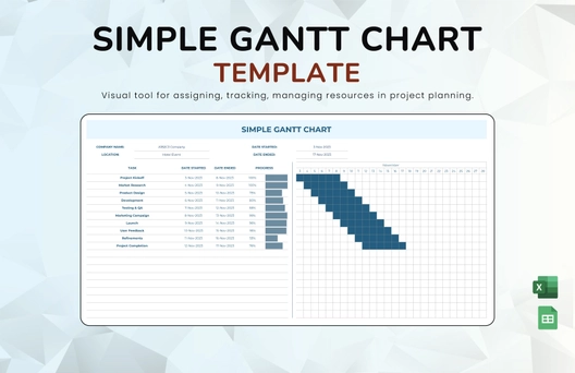 Simple Gantt Chart Template